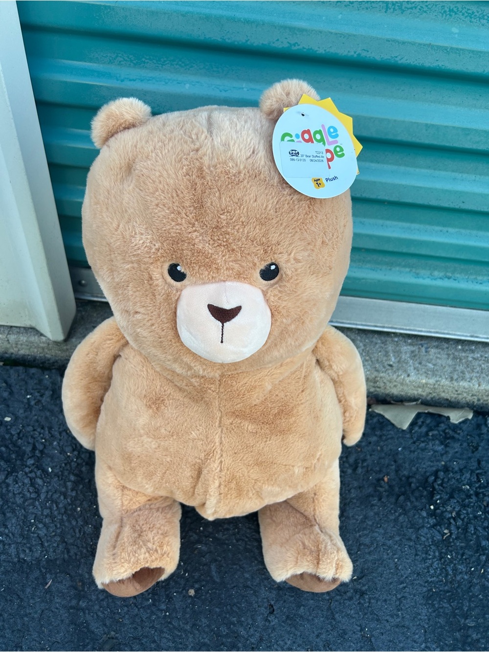 Cuddly Light Brown Plush Bear - Giggle Pop Collection